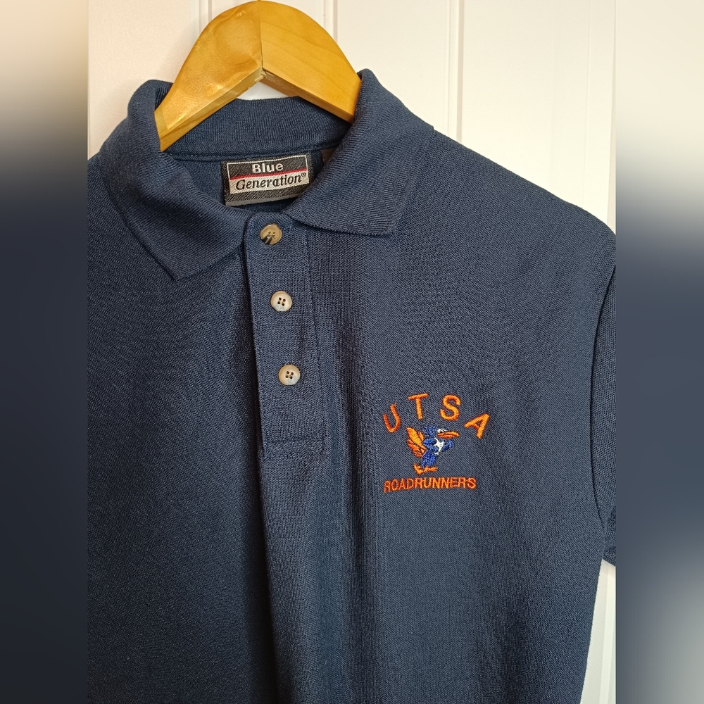 Small Vintage UTSA Roadrunners Polo Texas Football Casual Travel Golf NCAA
